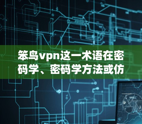 笨鸟vpn这一术语在密码学、密码学方法或仿生学领域中可能有不同的解释或含义。以下是一些可能的解释和应用