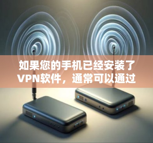 如果您的手机已经安装了VPN软件，通常可以通过以下方式解决或进一步配置