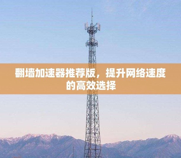 <strong>翻墙</strong>加速器推荐版，提升网络速度的高效选择